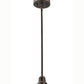Meyda Lighting Revival Oyster Bay 5" Craftsman Brown Garland Mini Pendant Light With White Shade Glass