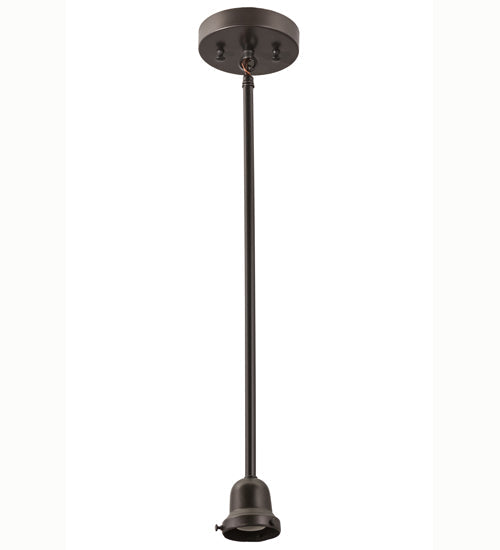 Meyda Lighting Revival Oyster Bay 5" Craftsman Brown Garland Mini Pendant Light With White Shade Glass