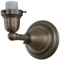 Meyda Lighting Revival Oyster Bay 6" Antique Brass Goblet Wall Sconce With White Shade Glass