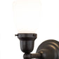 Meyda Lighting Revival Oyster Bay 6" Craftsman Brown Goblet Wall Sconce With White Shade Glass