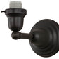 Meyda Lighting Revival Oyster Bay 6" Craftsman Brown Goblet Wall Sconce With White Shade Glass