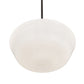 Meyda Lighting Revival Schoolhouse 16" Craftsman Brown Traditional Globe Pendant Light With White Opal Shade Glass