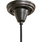Meyda Lighting Revival Schoolhouse 8" Craftsman Brown Deco Cone Globe Mini Pendant Light With White Opal Shade Glass