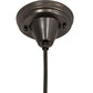 Meyda Lighting Revival Schoolhouse 8" Craftsman Brown Rochelle Globe Mini Pendant Light With White Opal Shade Glass