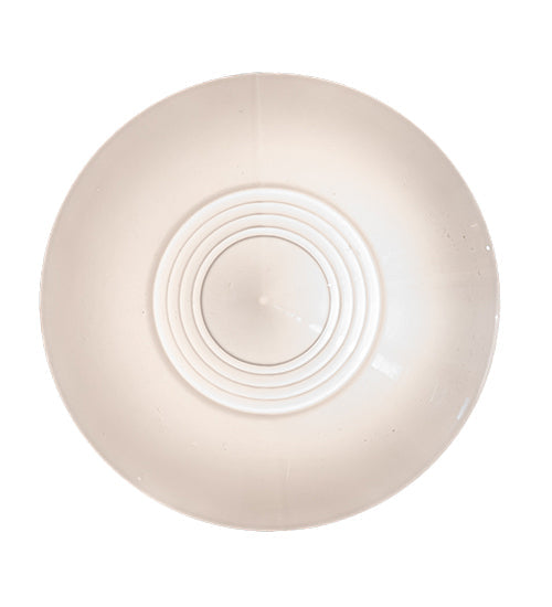 Meyda Lighting Revival Schoolhouse 9" Brushed Brass Deco Cone Pendant Light With White Globe Shade Glass