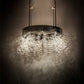 Meyda Lighting Rhododendron 90" 16-Light Nickel Chandelier With Clear Shade Glass