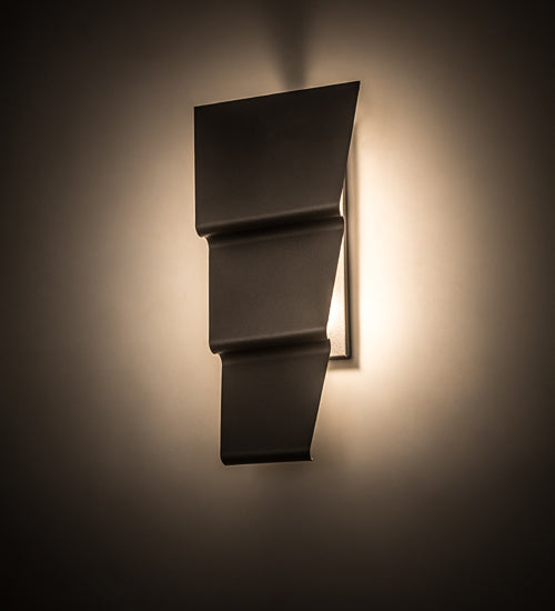 Meyda Lighting Ribbon 10" 2-Light Pewter Wall Sconce