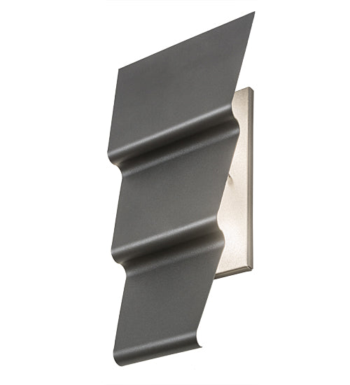 Meyda Lighting Ribbon 10" 2-Light Pewter Wall Sconce