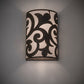 Meyda Lighting Rickard 10" 2-Light Gilded Tobacco Wall Sconce With Statuario Idalight Shade