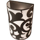 Meyda Lighting Rickard 10" 2-Light Gilded Tobacco Wall Sconce With Statuario Idalight Shade