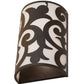 Meyda Lighting Rickard 10" 2-Light Gilded Tobacco Wall Sconce With Statuario Idalight Shade