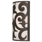 Meyda Lighting Rickard 10" 2-Light Gilded Tobacco Wall Sconce With Statuario Idalight Shade