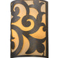 Meyda Lighting Rickard 254972 8" 2-Light French Bronze Wall Sconce With Provostone Idalight Shade