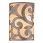 Meyda Lighting Rickard 8" 2-Light LED Corinth ADA Wall Sconce With Sahara Taupe Idalight Shade Glass