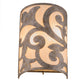 Meyda Lighting Rickard 8" 2-Light LED Corinth ADA Wall Sconce With Sahara Taupe Idalight Shade Glass