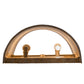 Meyda Lighting Rickard 8" 2-Light LED Corinth ADA Wall Sconce With Sahara Taupe Idalight Shade Glass