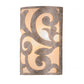 Meyda Lighting Rickard 8" 2-Light LED Corinth ADA Wall Sconce With Sahara Taupe Idalight Shade Glass