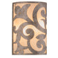 Meyda Lighting Rickard 8" 2-Light LED Corinth ADA Wall Sconce With Sahara Taupe Idalight Shade Glass