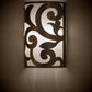 Meyda Lighting Rickard 8" 2-Light Nickel Powder Coat Wall Sconce With White Statuario Idalight Shade Glass