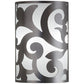 Meyda Lighting Rickard 8" 2-Light Nickel Powder Coat Wall Sconce With White Statuario Idalight Shade Glass