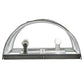 Meyda Lighting Rickard 8" 2-Light Nickel Powder Coat Wall Sconce With White Statuario Idalight Shade Glass