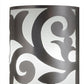 Meyda Lighting Rickard 8" 2-Light Nickel Powder Coat Wall Sconce With White Statuario Idalight Shade Glass
