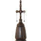 Meyda Lighting Ridged Seed Pod 25" 2-Light Mahogany Bronze Table Lamp Base