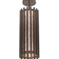Meyda Lighting Riker 7" Timeless Bronze Pendant Light With Silver Mica Shade Glass