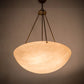 Meyda Lighting Rio 32" 5-Light Rustic Iron Inverted Pendant Light With Fleshtone Idalight