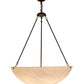 Meyda Lighting Rio 32" 5-Light Rustic Iron Inverted Pendant Light With Fleshtone Idalight