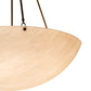 Meyda Lighting Rio 32" 5-Light Rustic Iron Inverted Pendant Light With Fleshtone Idalight