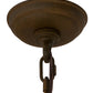 Meyda Lighting Rio 32" 5-Light Rustic Iron Inverted Pendant Light With Fleshtone Idalight