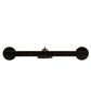 Meyda Lighting Rochefort 16" 2-Light Old Wrought Iron Wall Sconce With Ivory Faux Candlelight