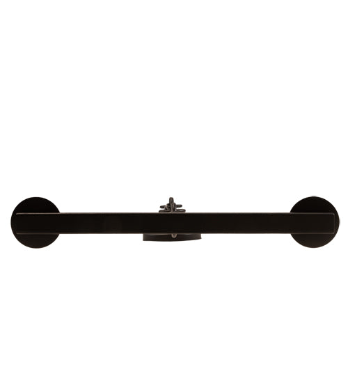 Meyda Lighting Rochefort 16" 2-Light Old Wrought Iron Wall Sconce With Ivory Faux Candlelight