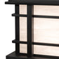 Meyda Lighting Rochester 26"Sq 4-Light Craftsman Brown Outdoor Pier Mount Light With Beige Fleshtone Idalight Shade