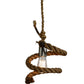 Meyda Lighting Rope 10" Mini Pendant Light With Clear Shade Glass