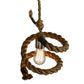 Meyda Lighting Rope 10" Mini Pendant Light With Clear Shade Glass