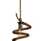 Meyda Lighting Rope 10" Mini Pendant Light With Clear Shade Glass