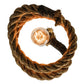 Meyda Lighting Rope 10" Mini Pendant Light With Clear Shade Glass