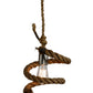 Meyda Lighting Rope 10" Mini Pendant Light With Clear Shade Glass