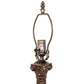 Meyda Lighting Rope 16" Mahogany Bronze Table Lamp Base