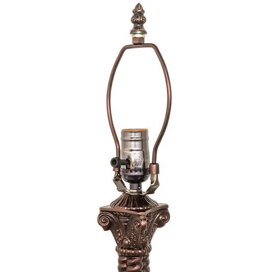 Meyda Lighting Rope 16" Mahogany Bronze Table Lamp Base
