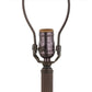 Meyda Lighting Rope 21" Mahogany Bronze Table Lamp