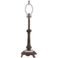 Meyda Lighting Rope 21" Mahogany Bronze Table Lamp