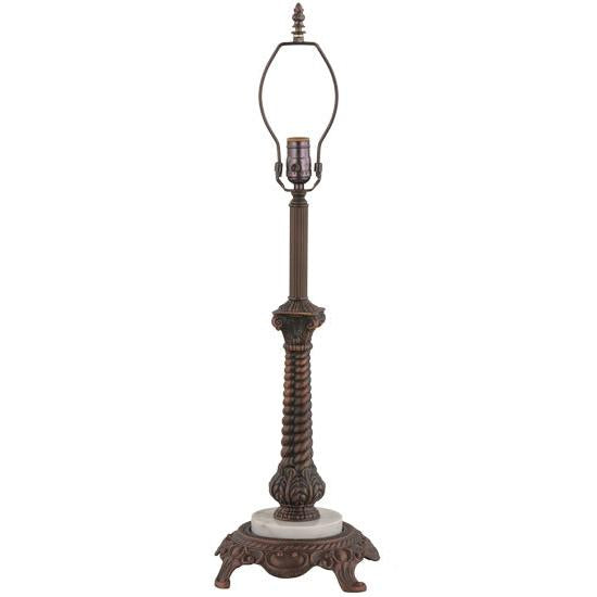 Meyda Lighting Rope 21" Mahogany Bronze Table Lamp