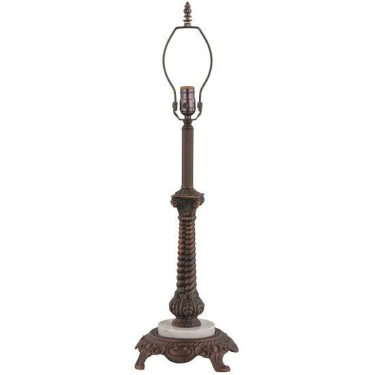 Meyda Lighting Rope 21" Mahogany Bronze Table Lamp
