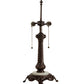 Meyda Lighting Rope 27" 2-Light Mahogany Bronze Table Lamp Base