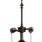Meyda Lighting Rope 27" 2-Light Mahogany Bronze Table Lamp Base