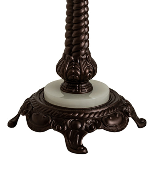 Meyda Lighting Rope 27" 2-Light Mahogany Bronze Table Lamp Base