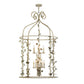 Meyda Lighting Rosa 42" 12-Light 2-Tier Tuscan Ivory Pendant Light With Faux Candlelight